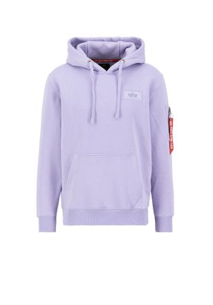 Alpha Industries Hoodie ALPHA INDUSTRIES Backprint Hoodie, Herren, Gr. S, lila (pale violet), Obermaterial: 80% Baumwolle, 20% Polyester, regular fit, Sweatshirts Hood
