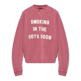 Dsquared2 Sweatshirt met patch - Heren - Sweatshirts - Roze - XL - Katoen - Hoodies & sweatvesten