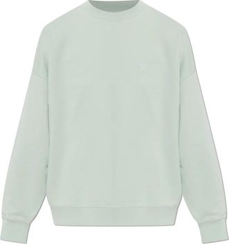 Anine Bing Miles Sweatshirt - Dames - Sweatshirts - Groen - S - Katoen - Hoodies & sweatvesten