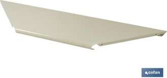 cofan Cofan Bandeja Rinconera Blanca Int 400mm, Bandeja Rinconera Para Expositor Rinc&oacute;n. Dos Medidas Disponibles: 400 (en Color Gris Y Blanco) Y 300 Mm (en 