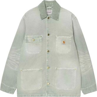 Carhartt Work in Progress OG Chore Coat - Heren - Zomerjassen - Groen - S - Katoen - Jassen