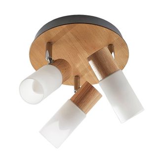 Lindby Foco christoph En Marr&oacute;n De Madera - Lindby