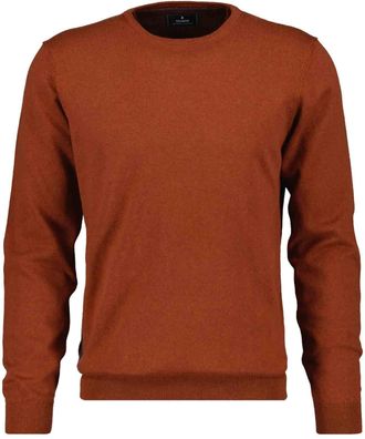 Ragman Rundhalspullover RAGMAN, Herren, Gr. 54, orange (terra, 585), 95% Baumwolle 5% Cashmere, Rundhals, Pullover Rundhalspullover