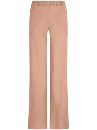 Giorgio Armani mulberry-silk palazzo pants - Pink