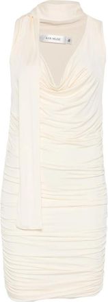 Aya Muse Draped-meckline Midi Dress