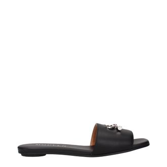 Alexander McQueen Alexander Mcqueen Mujers Sandalias Y Zuecos De Piel Arc Negro