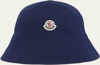 Moncler Mens Cotton Logo Bucket Hat