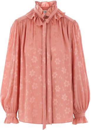 Chlo&eacute; Overhemd met bloemen-jacquard - Roze