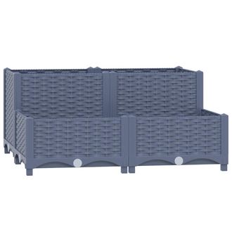 vidaXL Arriate Polipropileno 80x80x38 Cm Vidaxl