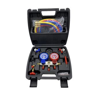 OEM Juego De Man&oacute;metros De Diagn&oacute;stico Para Sistemas De Aire Acondicionado R134a, R22 Y R410a. Man&oacute;metro De Presi&oacute;n Del Colector - Man&oacute;metro De Presi&oacute;n De