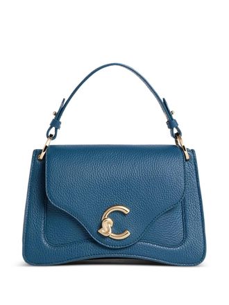 Coccinelle C-me kleine schoudertas met logogesp - Blauw