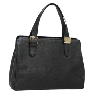 Burberry Tweedehands leren handtassen - Dames - Vintage Handtas - Zwart - ONE Size - Leer - Vintage