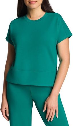Spanx Air Essentials Crewneck T-Shirt in Jade at Nordstrom, Size X-Small