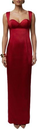JLUXLABEL Amour Satin Maxi Dress in Red at Nordstrom, Size X-Small