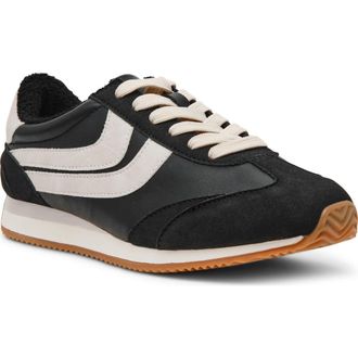 Dolce Vita Hype Faux Shearling Lined Sneaker in Black Suede at Nordstrom Rack, Size 7.5