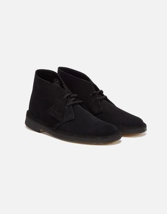 Clarks Mens Clarks Originals - 26155480 MENS DESERT BOOT BLACK SDE - Size: 10