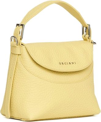 Orciani Tassen, Dames, Geel, ONE Size, Leer, Nana Soft Small