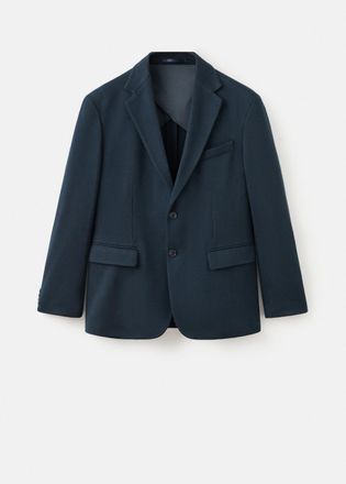 Mango Giacca slim fit microstruttura navy - Uomo - 46 - MANGO MAN