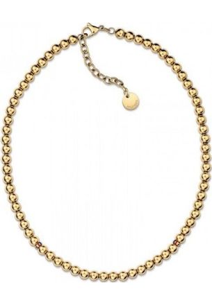 Tommy Hilfiger Womens 2700793 Ladies Necklace - Gold Stainless Steel - One Size