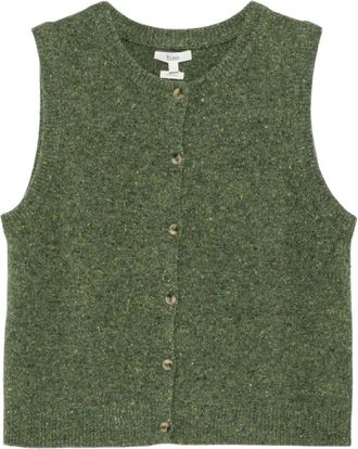 Yerse Sandy Vest - Knitwear - Mujer - Verde - M