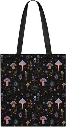 Generic Trippy Botanical Mushroom Tote Bag for Women Men Shoulder Bags Purses Pouch Handbags