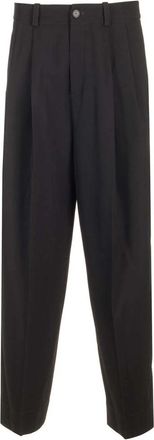 Off-white Virgin Wool Broeken - Heren - Nette broeken - Zwart - M - Katoen - Broeken
