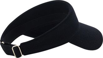 Helen Kaminski Womens Visor Berkley Black Wool Hat