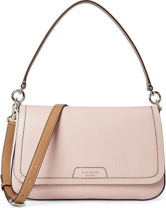 Kate Spade New York Hudson Shoulder Bag Shoulder Womens Handbags Rose Smoke, Leather