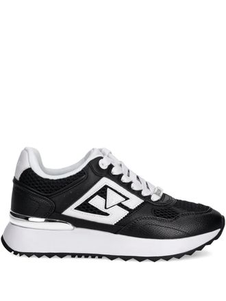 Guess Co logo detail sneakers - women - Calf Leather/Mesh/Rubber - 40 - Black