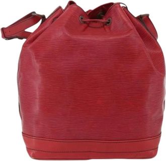 Louis Vuitton Pre-owned Vintage Bucket Bag - Dames - Vintage Tas - Rood - ONE Size - Leer - Vintage