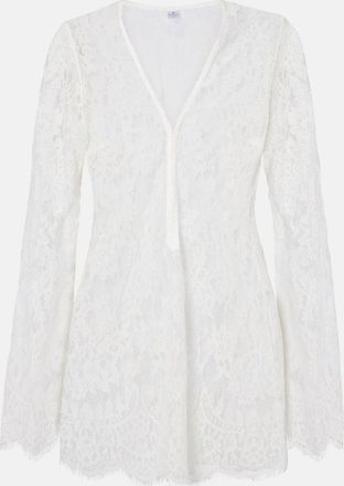 Bananhot Abito corto Millie in misto cotone con pizzo