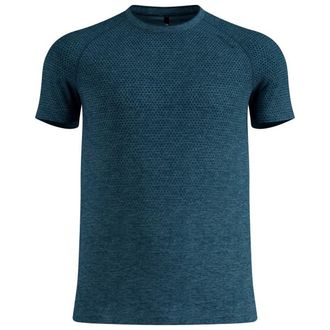 Odlo Essential Seamless T-Shirt Crew Neck S/S Laufshirt f&uuml;r Herren | blau