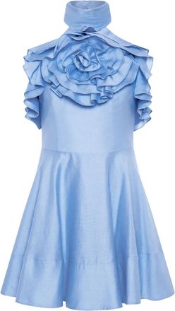Rebecca Vallance Abito corto Pastéque con ruches - Blu