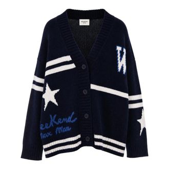 Max Mara Dames, Truien, Blauw, Maat: M Wol