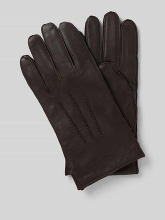 Joop Regular Fit Handschuhe aus echtem Schafsleder in Dunkelbraun, Gr&ouml;&szlig;e XL
