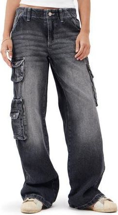 BDG Cyber Y2K Denim Cargo Pants in Vintage Black at Nordstrom Rack, Size X-Small