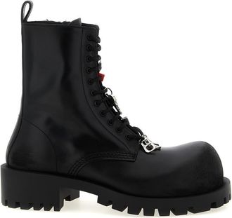Balenciaga Black Lace Up Boots