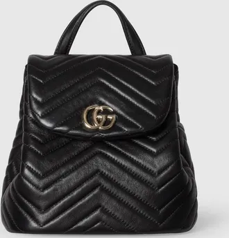 Gucci GG Marmont Mini Backpack, Black, Leather