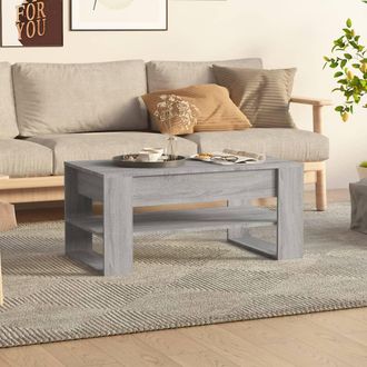 vidaXL Vidaxl - Mesa De Centro Madera De Ingenier&iacute;a Gris Sonoma 102x55x45 Cm