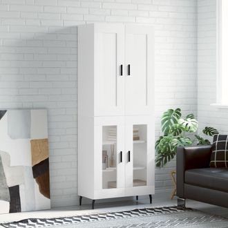 Berkfield Home Highboard White 69.5x34x180 cm Engineered Wood
