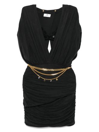 Elisabetta Franchi cut-out mini dress - Black