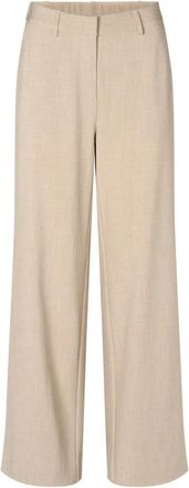 Rue de Femme Wijde broek - Dames - Wijde Broeken - Beige - XL - Broeken
