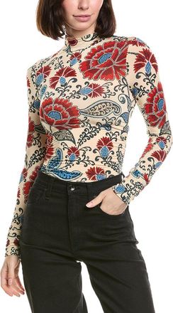 Farm Rio Farm Rio Francesca Sand Jersey Blouse