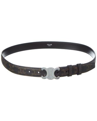 Celine Celine Triomphe Medium Canvas Belt