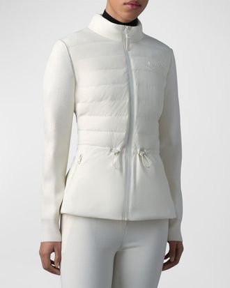 Mackage Laika Hybrid Down Peplum-Hem Jacket