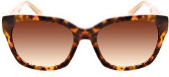 Oscar De La Renta 53mm Modern Square Sunglasses in Tort at Nordstrom Rack