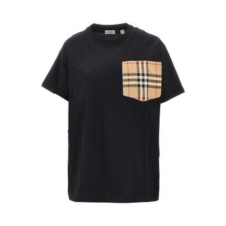 Burberry Check pocket T-shirt Woman XS