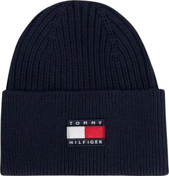 Tommy Hilfiger Heritage Vlag Muts - Heren - Hoeden - Blauw - S/M - Katoen - Accessoires