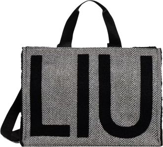 Liu Jo Medium Shopper Bag - Dames - Shoppers - Zwart - ONE Size - Polyester - Tassen