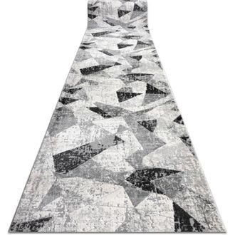 RugsX Rugsx - Alfombra De Pasillo Tuls 51211 Moderna, Geom&eacute;trico Antracita 100 Cm Grey 100x250 Cm